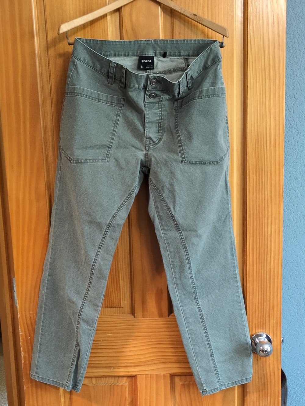 Prana Suton Straight Pant - Sage, Sz 6